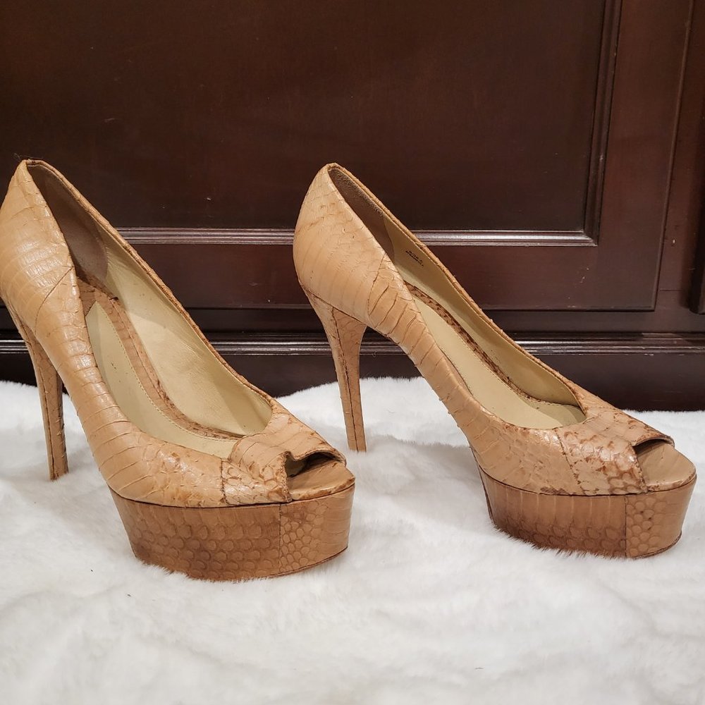 Brian Atwood 'Vero Cuoio' Size 8, Sand Snake